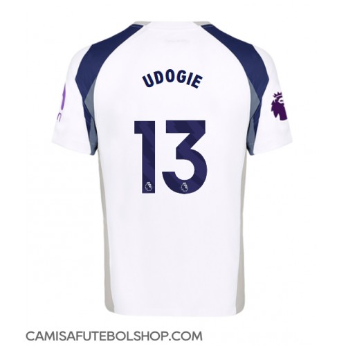 Camisa de time de futebol Tottenham Hotspur Destiny Udogie #13 Replicas 1º Equipamento 2025-26 Manga Curta